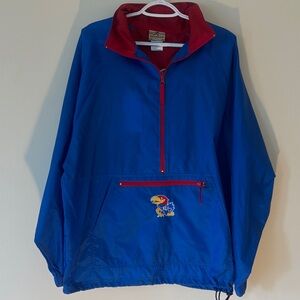 Reebok Blue and Red Kansas "KU Jayhawks" Raincoat